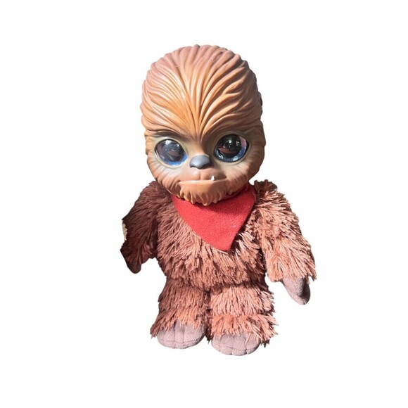 Lot of 2 Mattel 2001 Stars Wars Galactic Pals Wookie & Grogu Plush Toys - Picture 5 of 11